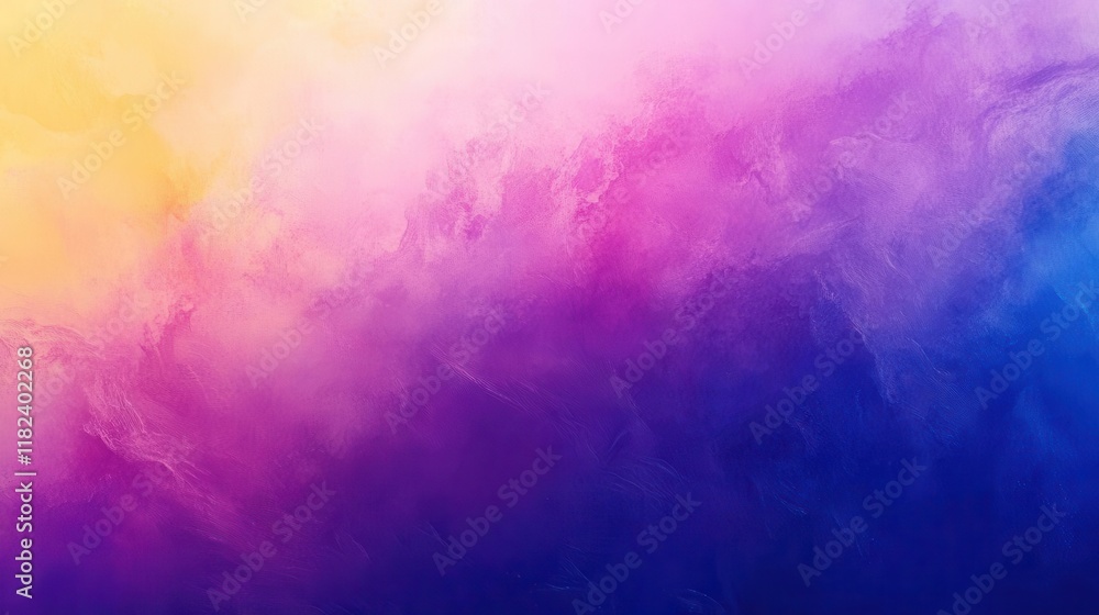 Aufkleber dynamic abstract background with smooth gradient transitions from deep blue through vibrant purple t