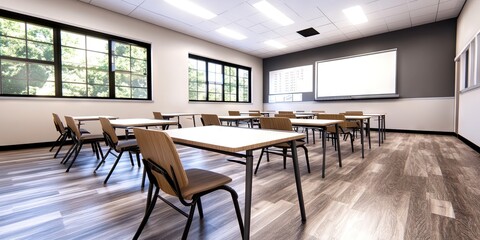 high school math classroom 