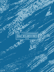 blue background two tone destruction