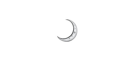 Obraz premium Photo of Crescent Moon and Stars isolated on transparent background 