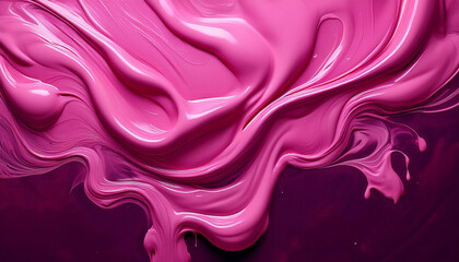 Fototapeta premium pink liquid paint flows down the surface animated background