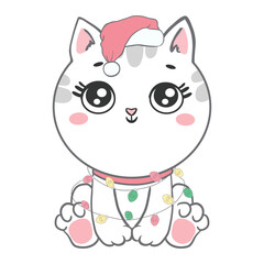 Cute Girl cartoon hand drawn vector illustration. Can be used for baby t-shirt print, fashion print design, kids wear, baby shower celebration greeting and invitation card.