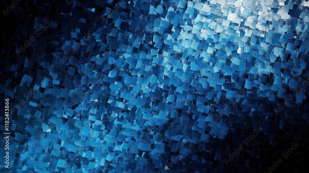 Poster textured gradient background in shades of blue noise, creating a grainy, blurred effect perfect for 