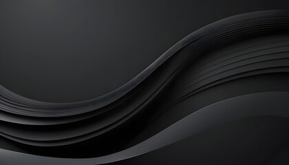 Abstract dark grey wavy background.