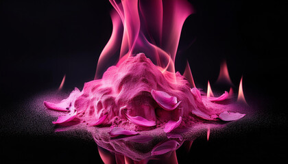 pink fire on black heritage