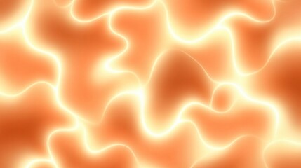 Abstract Orange Glowing Waves Seamless Pattern Background