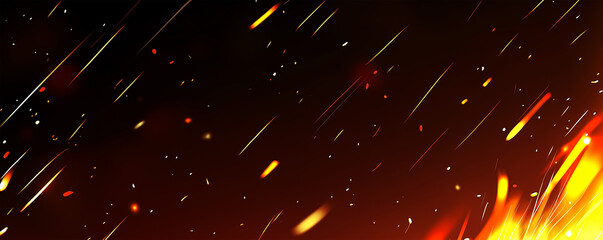 Fototapeta premium fire particle and flame effect overlay