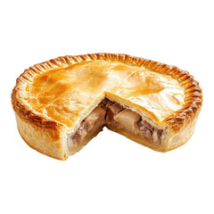 Baking delicious chicken pie kitchen food photography cozy home close-up culinary delight