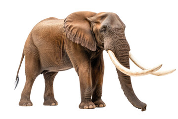 Obraz premium Large African Elephant isolated on white background PNG