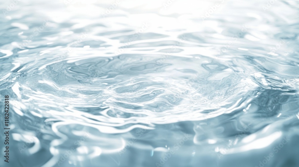 Poster abstract water ripples minimalistic design high resolution smooth gradients professional use artisti