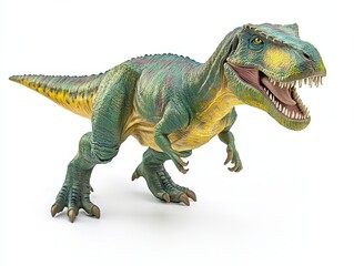 Fototapeta premium highly detailed t-rex dinosaur model with realistic textures and anatomically accurate features isolated on clean white background