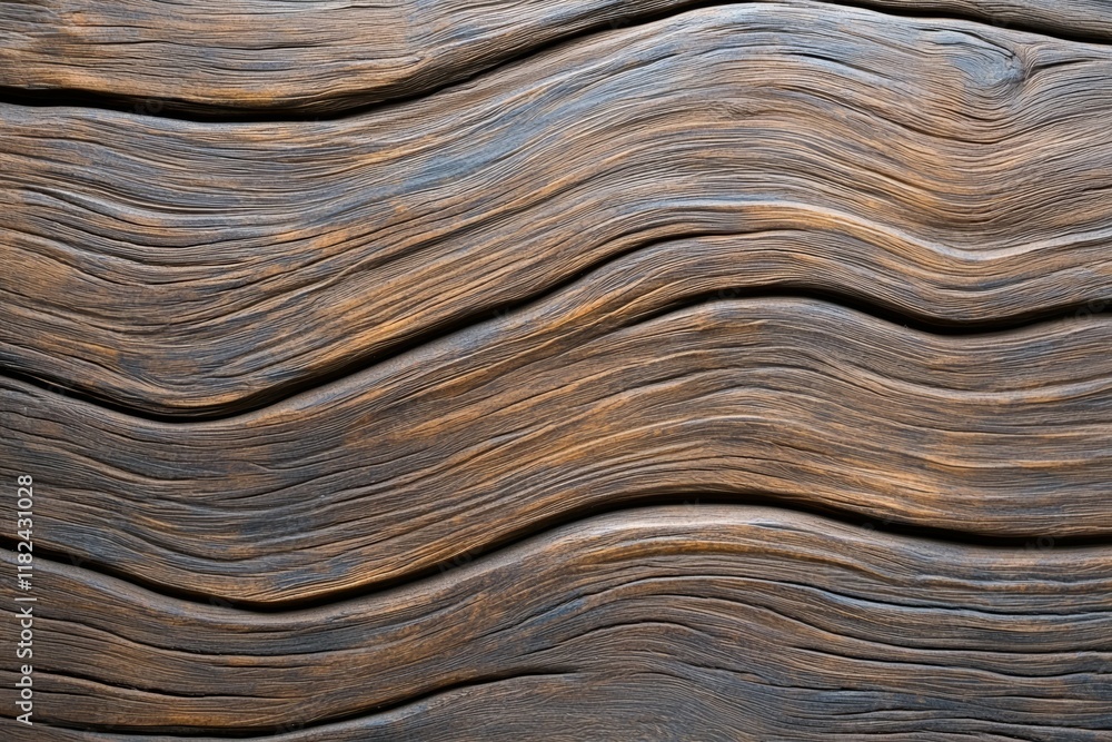 Poster the image is of a wooden surface with a wavy pattern