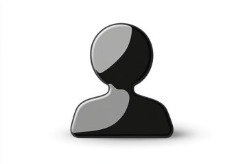 Black and white photo of a man's head