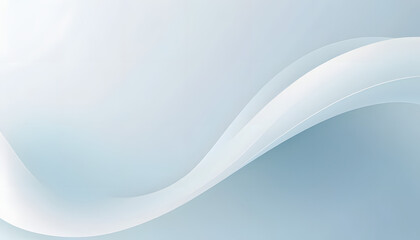 Obraz premium Abstract light blue and white wavy background.
