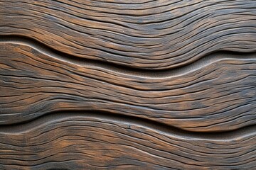 Wooden surface with a wavy pattern