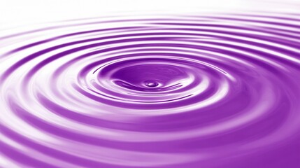Abstract Purple Water Ripples, Circular Liquid Pattern, Concentric Waves