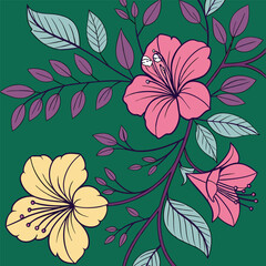 Floral art design illustration | Premium AI-generated image, vector.
