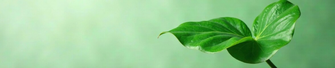 Fototapeta premium Isolated Philodendron with Single Stem and Leaf, leaf, monstera