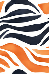 Zebra skin seamless hand drawn pattern