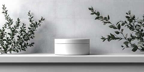 Obraz premium Cream jar mockup