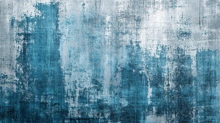 Fototapeta premium Abstract Blue and Silver Grunge Texture Background AI Generated