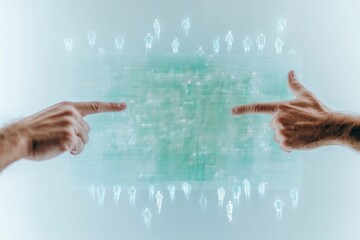 Hands Gesturing at Digital Football Strategy Under Soft Silhouettes