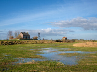 Schokland haven, Flevoland province, The Netherlands