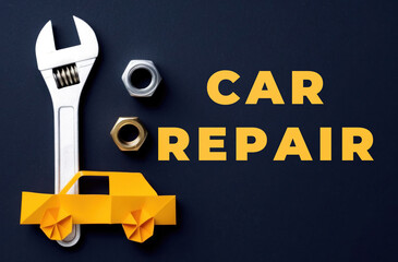 CAR REPAIR text words meaning car repair topic
