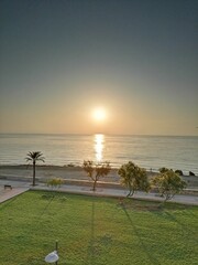 Magical summer sunset on Mallorca's seaside