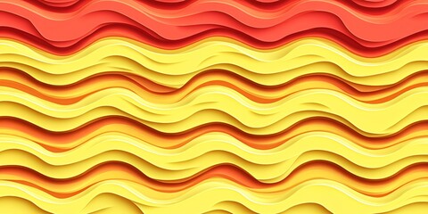 Abstract Wave Background Vibrant Yellow and Orange Layered Pattern Design
