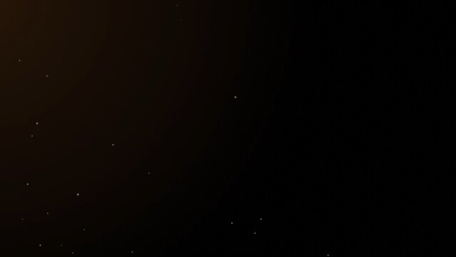 Golden Floating Particles Sparkling Background