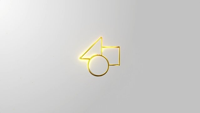 Gold on White Clean Royal Logo Reveal