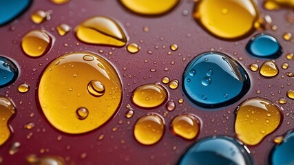 drops of water on a glass
