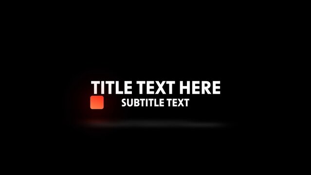 Modern Gradient Clean Text & Subtitle 