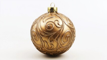 Yellow Ornament with Gold Decoration