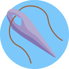 A simple, sharp needle crafted from stone, designed for sewing or threading materials in prehistoric times.