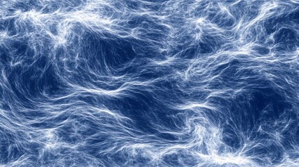 Fototapeta premium Abstract Blue Wave Energy Texture Background AI Generated