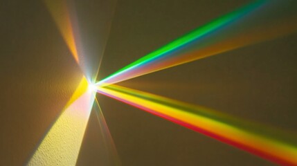 Abstract Colorful Light Beams Rainbow Spectrum