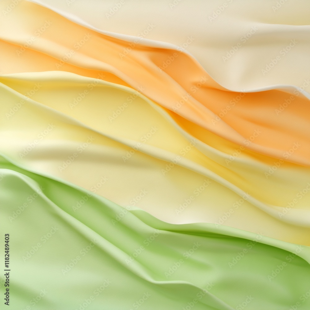 Poster Abstract Pastel Fabric Waves Soft Textures and Flowing Patterns in Muted Tones