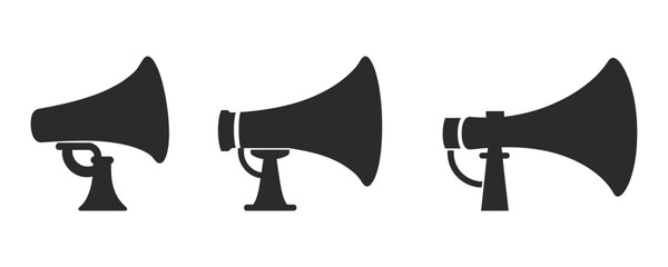 Megaphone vector illustration on white background.