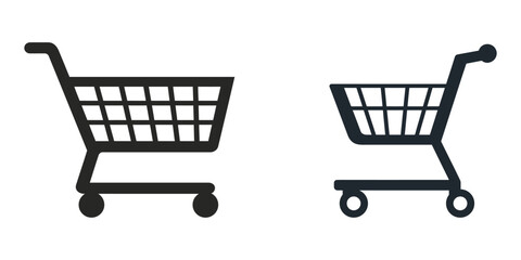 shopping cart silhouette vector illustration © MUZIHID CREATION