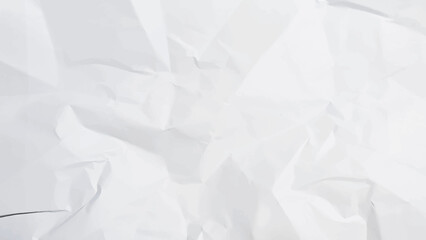 White crumpled paper texture background. Clean white paper. Clean white paper, wrinkled, abstract background.