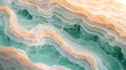 Obraz premium Aquatic ripple patterns tropical oasis high detail visuals sunlit environment vibrant aesthetic