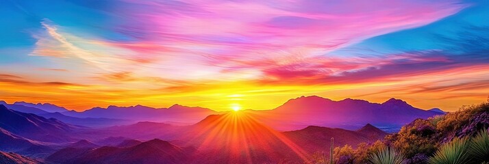 vibrant Arizona sunset