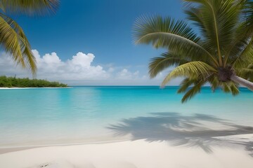 Tropical beach with turquoise water