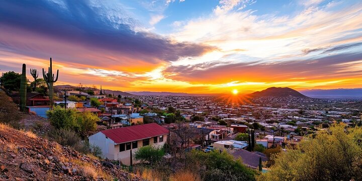 Nogales, Arizona border town on US/Mexico border