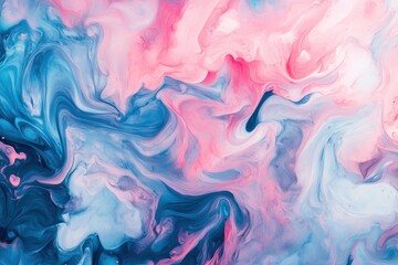 Obraz premium Vibrant swirls of blue and pink dancing together to create an artistic spectacle