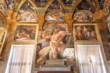 Ceiling of Te Palace in Mantua, Italy