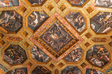 Ceiling of Te Palace in Mantua, Italy