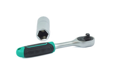 New torque wrench isolated on a white background